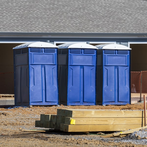 what is the maximum capacity for a single portable restroom in Gormania West Virginia